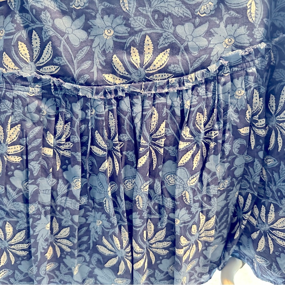 Banana Republic blue floral lined skirt size 6. Perfect condition.